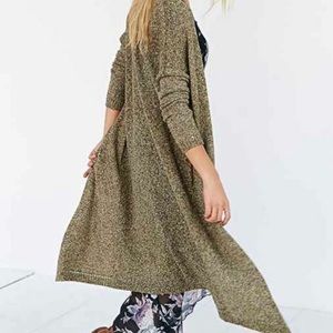 Silence + Noise long cardigan green